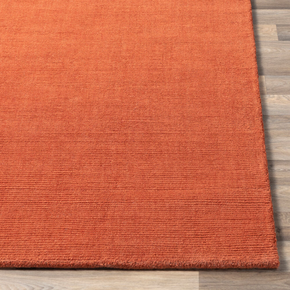 Mystique Burnt Orange Handmade Rug - front