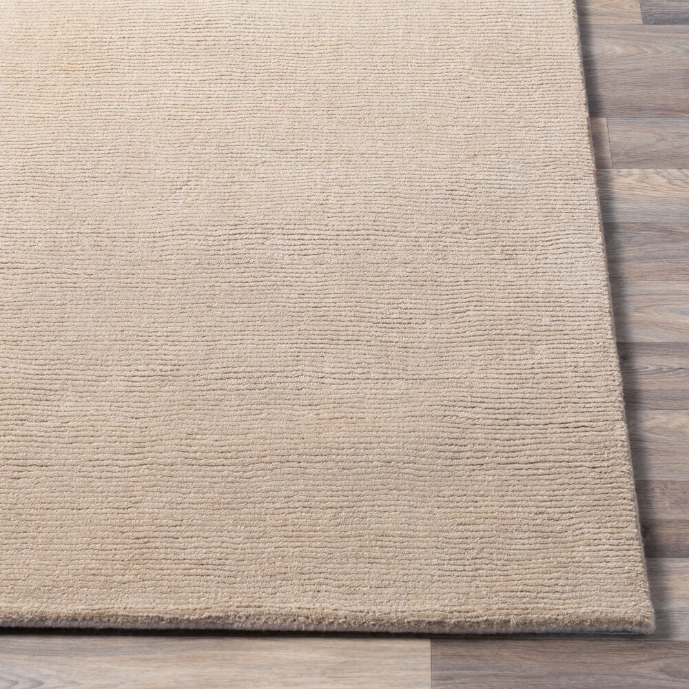 Mystique Tan Handmade Rug - front