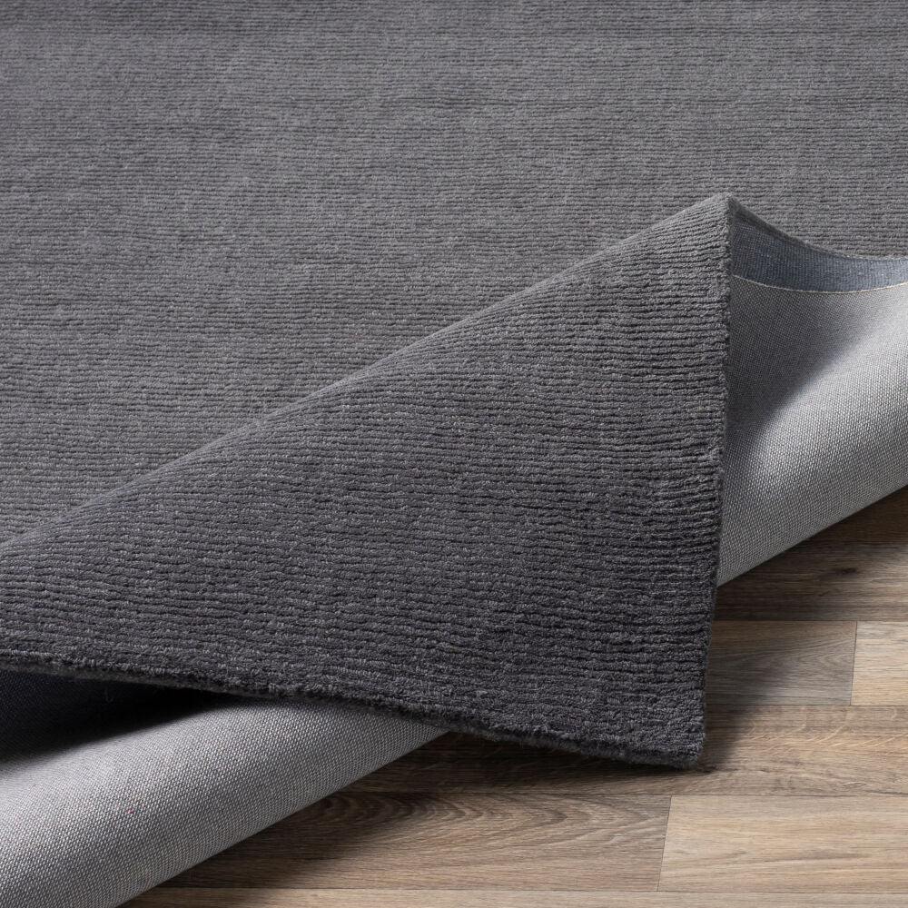 Mystique Charcoal Handmade Rug M-341 - fold