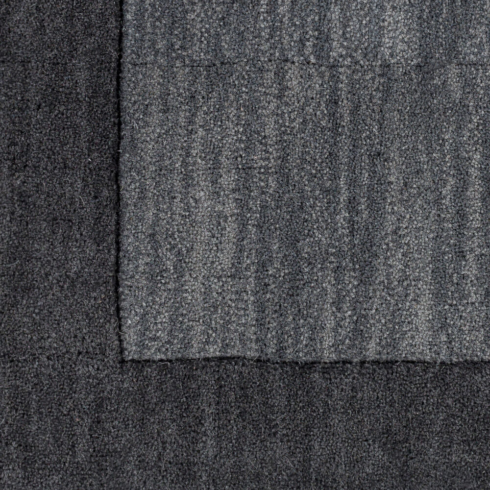Mystique Black/Charcoal Handmade Rug - swatch