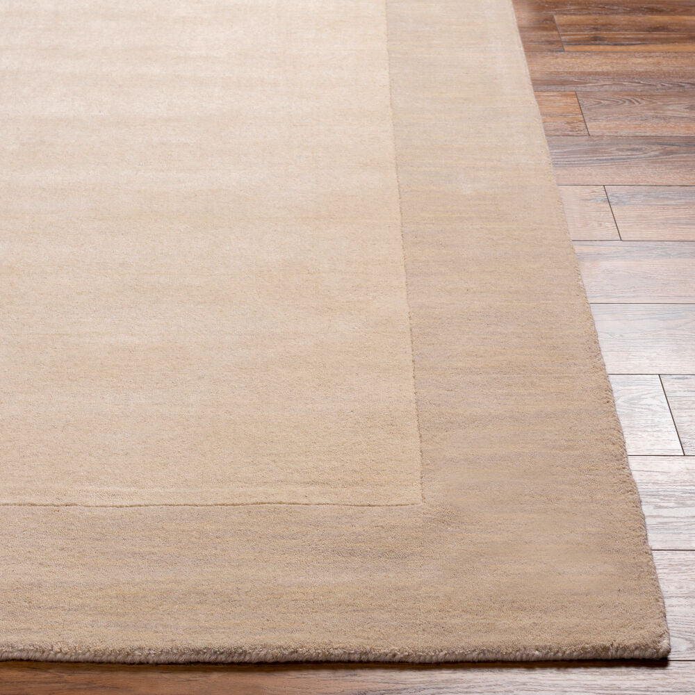 Mystique Beige/Cream Handmade Rug - front