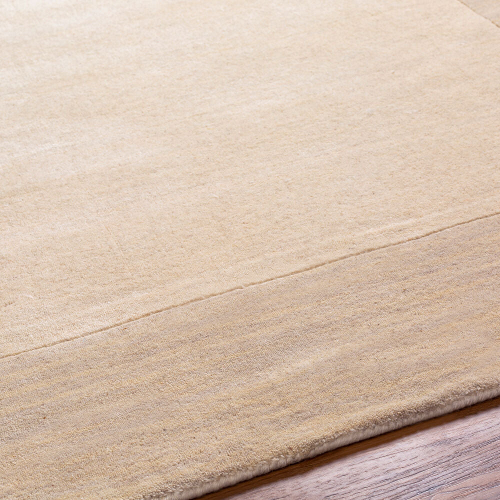 Mystique Beige/Cream Handmade Rug - texture