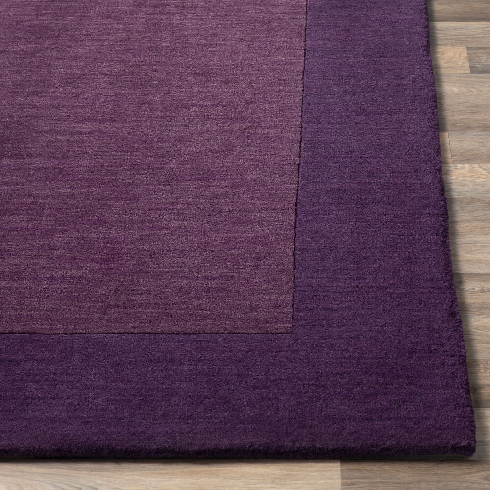 Mystique Dark Plum/Dark Purple Handmade Rug - front