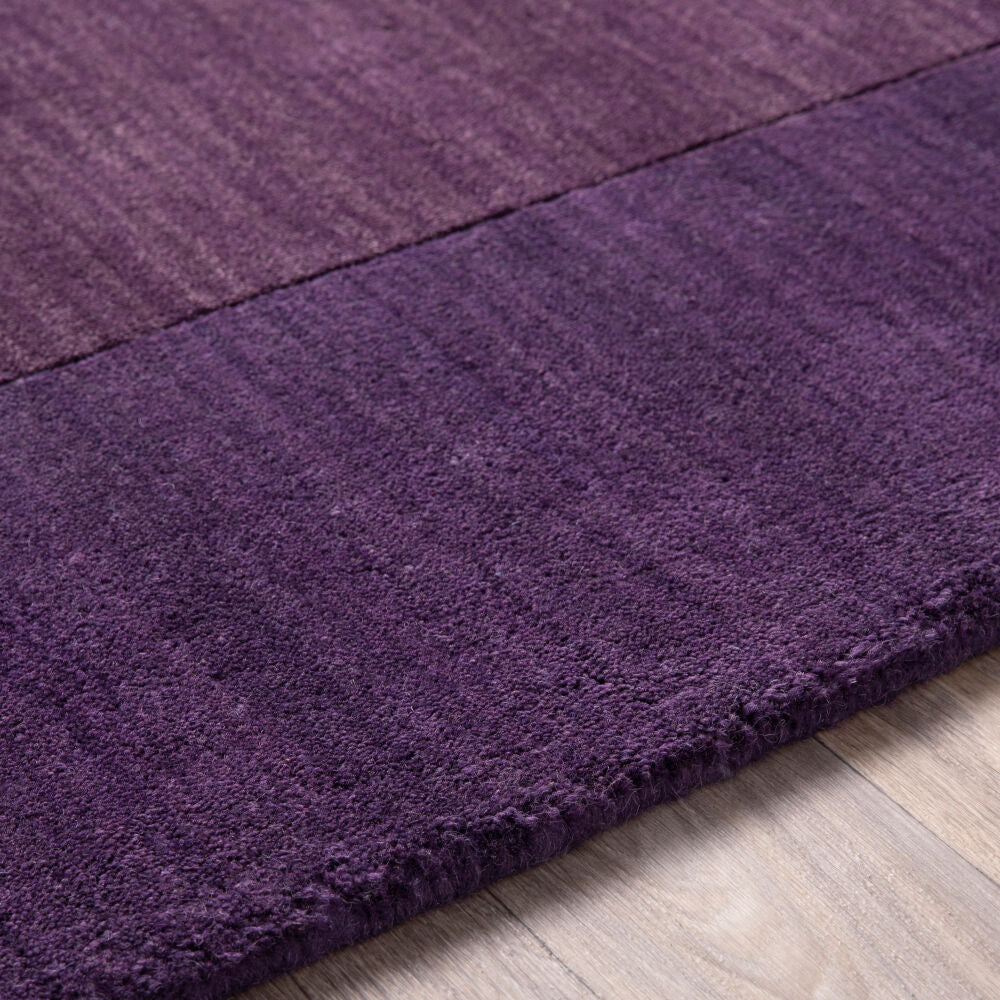 Mystique Dark Plum/Dark Purple Handmade Rug - texture