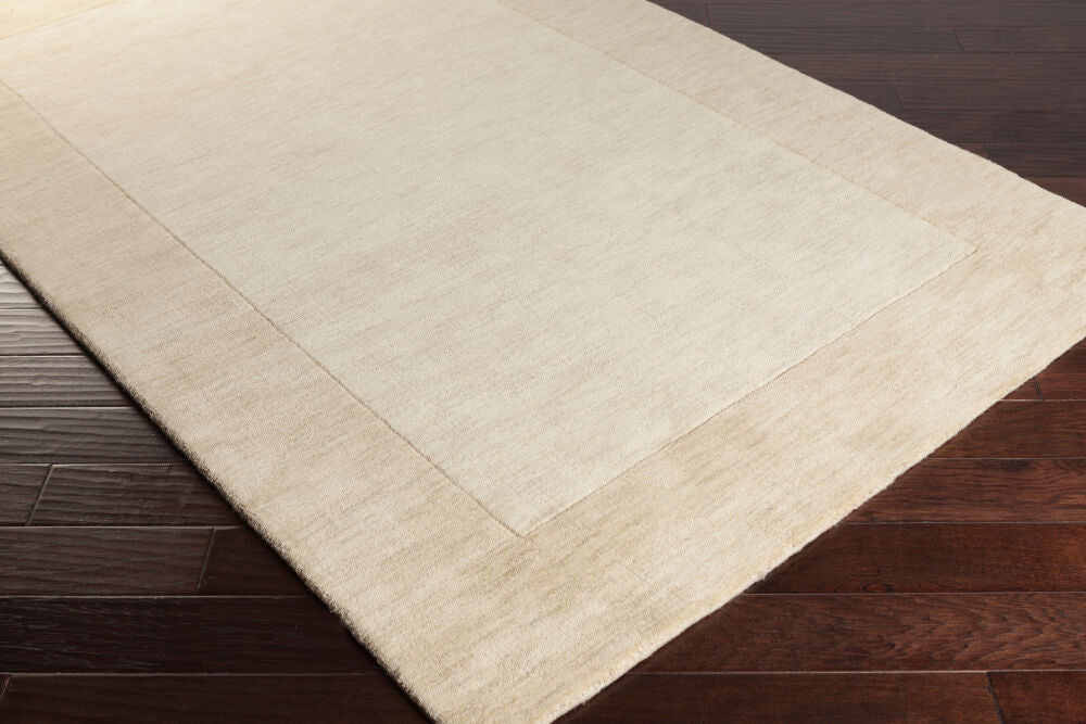 Mystique Ivory/Wheat Handmade Rug - corner