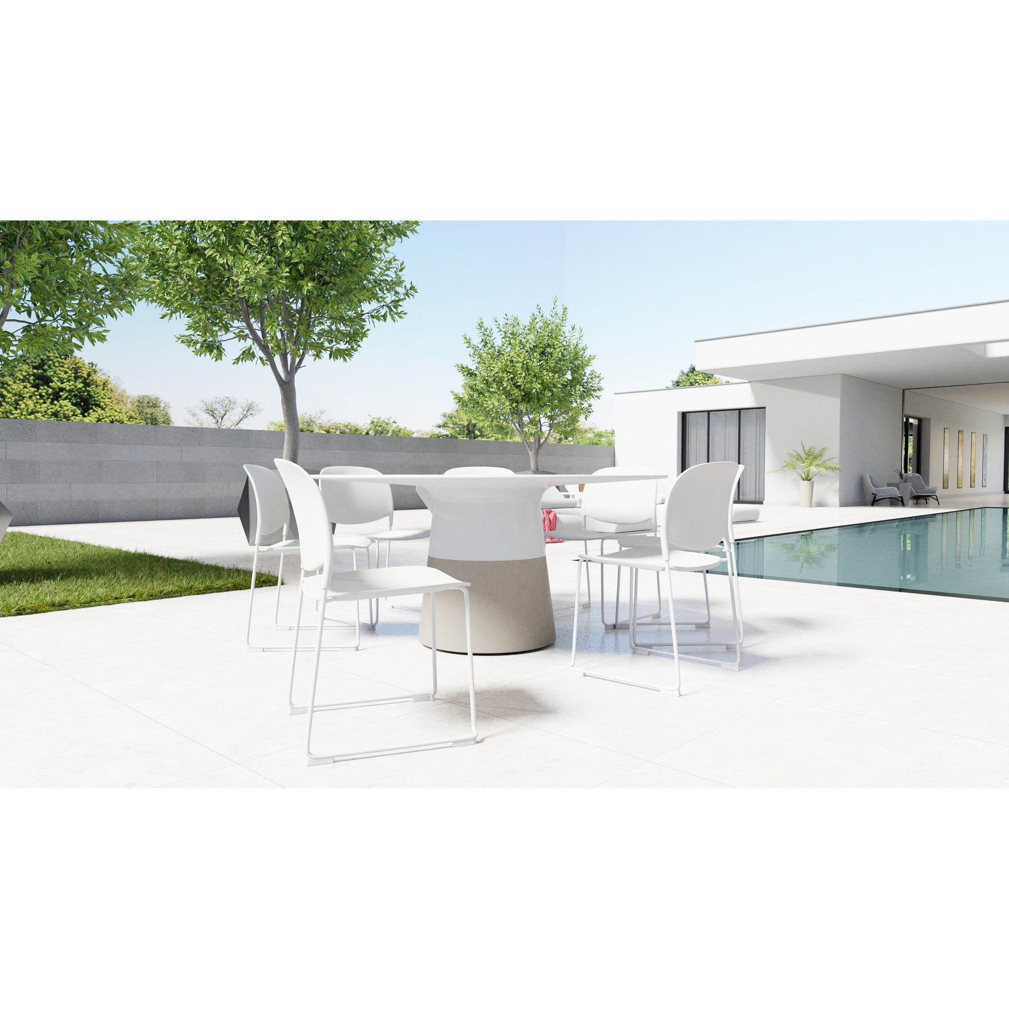 Maldives 49" Dining Table Round by Mobital - image 5