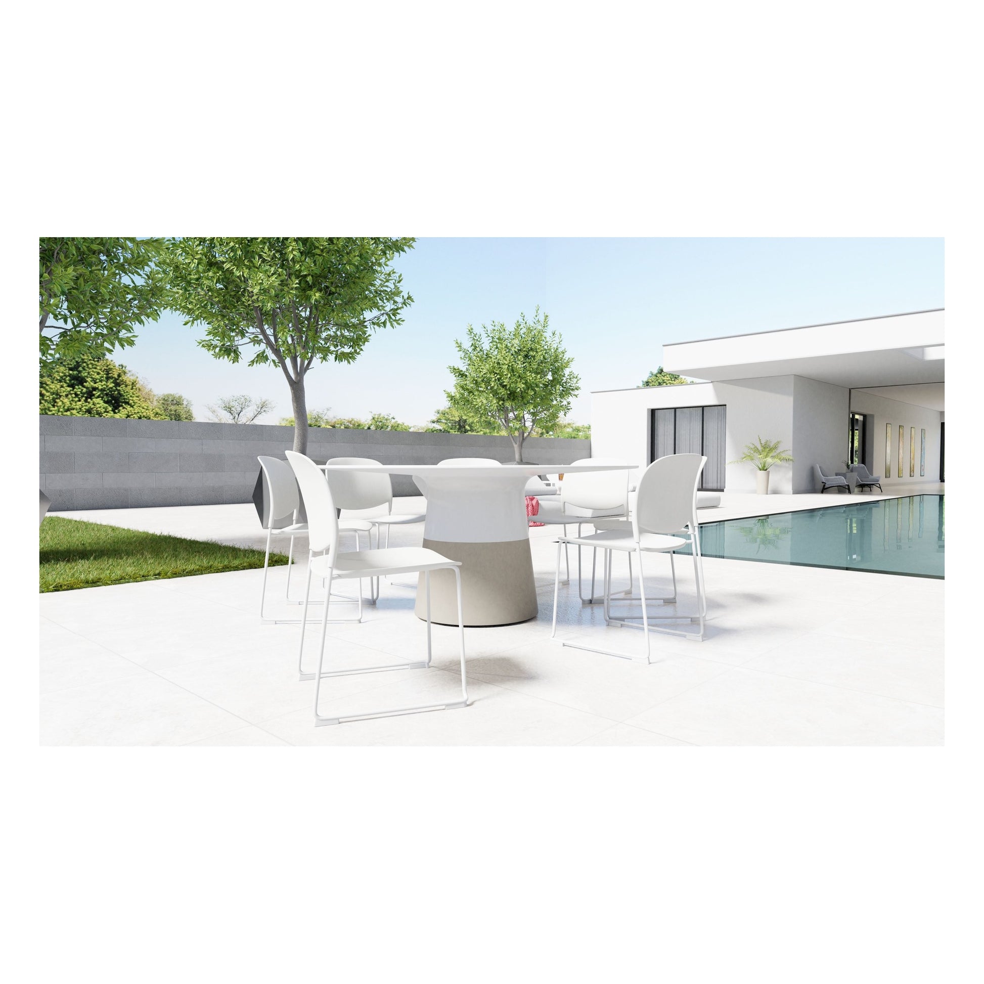 Maldives 63" Dining Table Round by Mobital - image 5