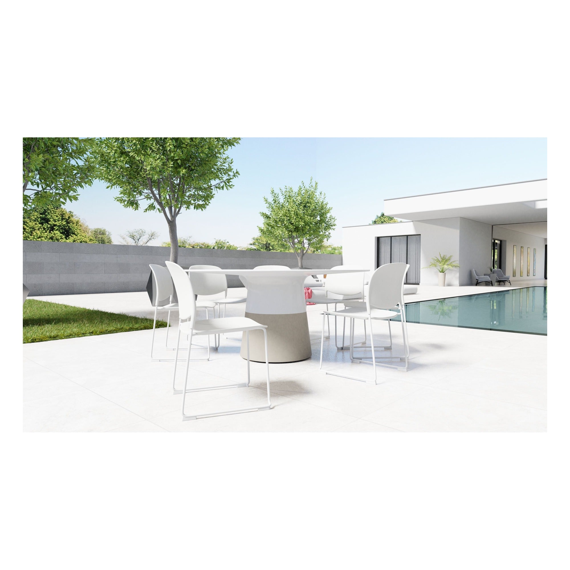 Maldives 63" Dining Table Round by Mobital - image 5