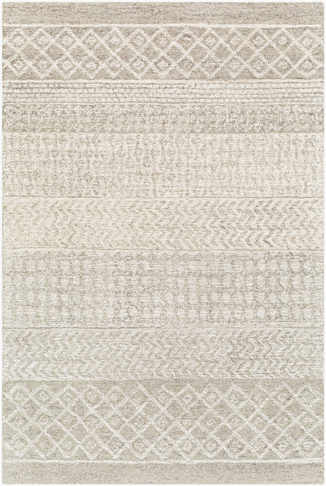 Maroc Dark Brown/Oatmeal Handmade Rug - 10' x 14'