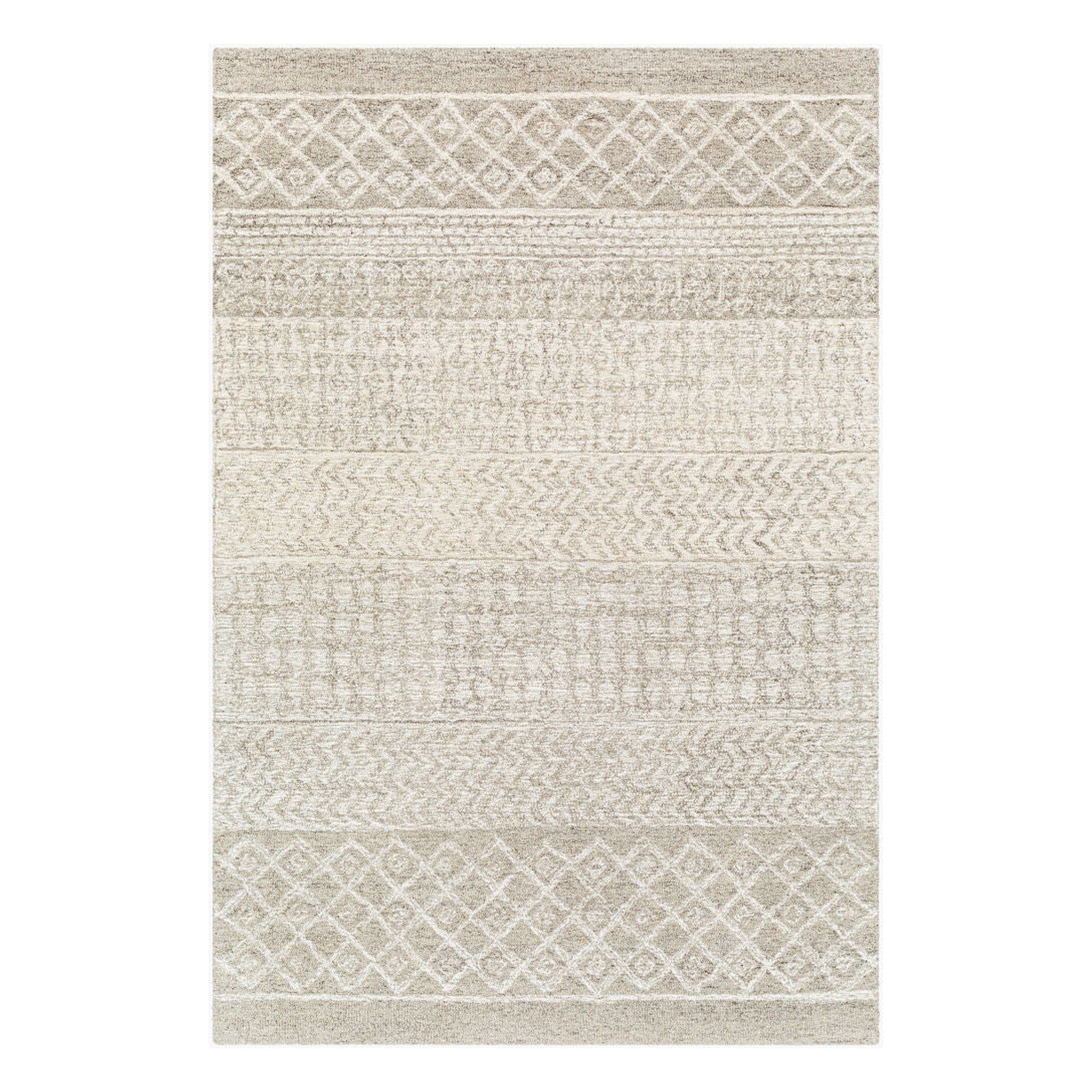 Maroc Dark Brown/Oatmeal Handmade Rug - 10' x 14'
