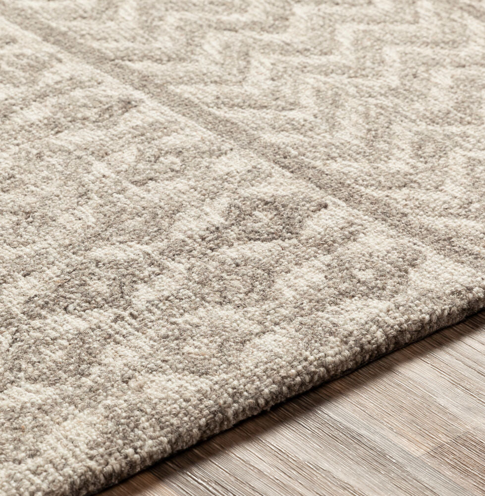 Maroc Dark Brown/Oatmeal Handmade Rug - texture