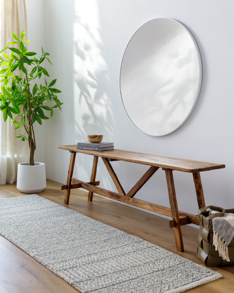 Maroc Black/Oatmeal Handmade Rug - roomscene