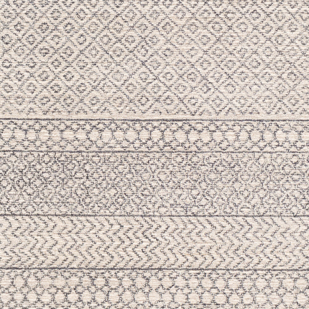 Maroc Black/Oatmeal Handmade Rug - swatch