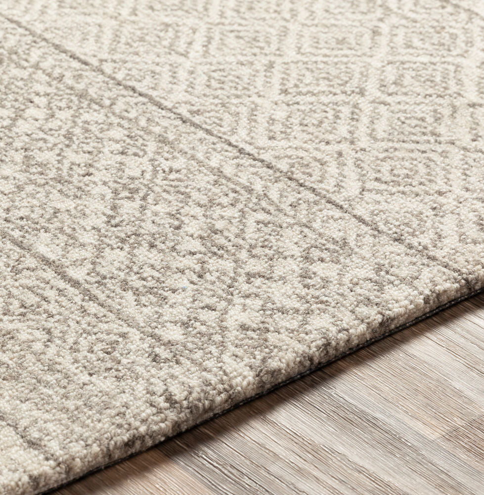 Maroc Dark Brown/Medium Gray Handmade Rug MAR-2302 - texture