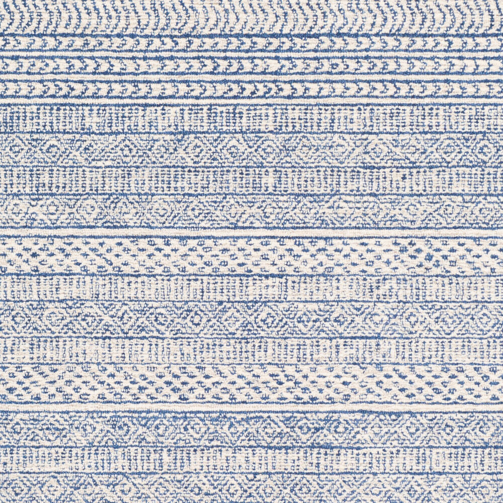 Maroc Dark Blue/Oatmeal Handmade Rug - swatch