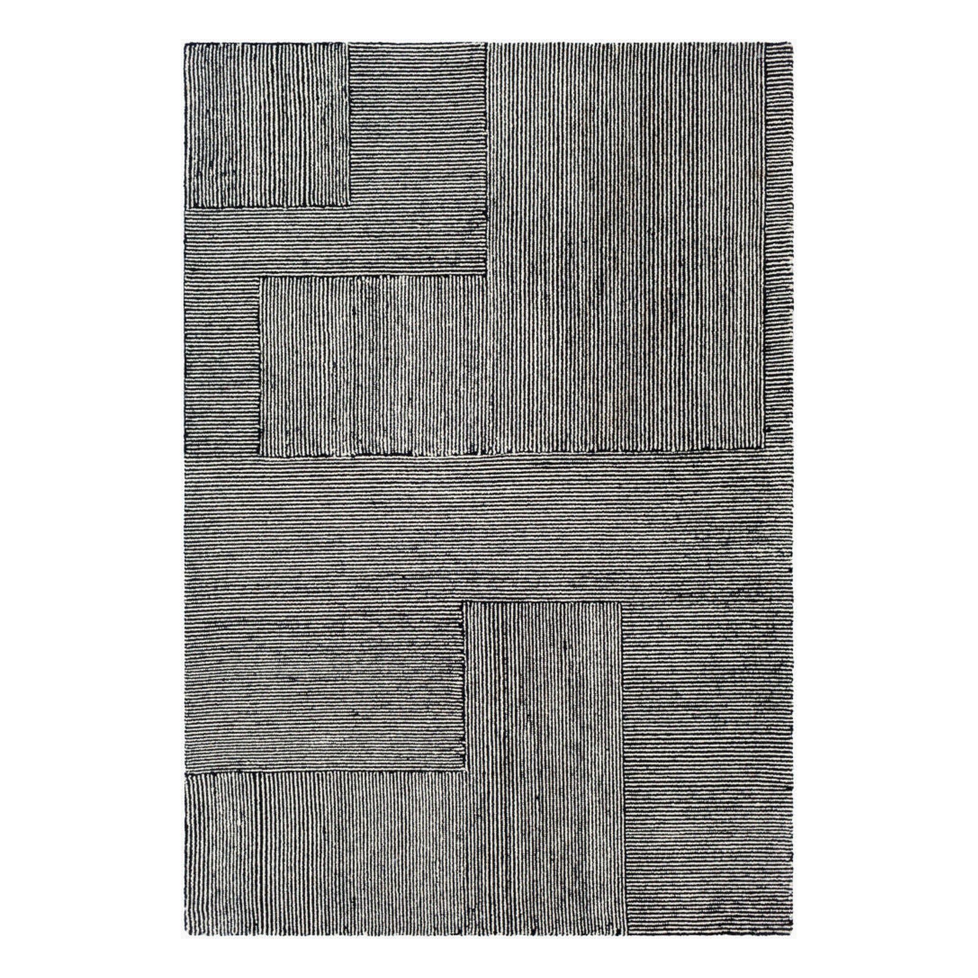 Maroc Black/Cream Handmade Rug MAR-2320 - 10' x 14'