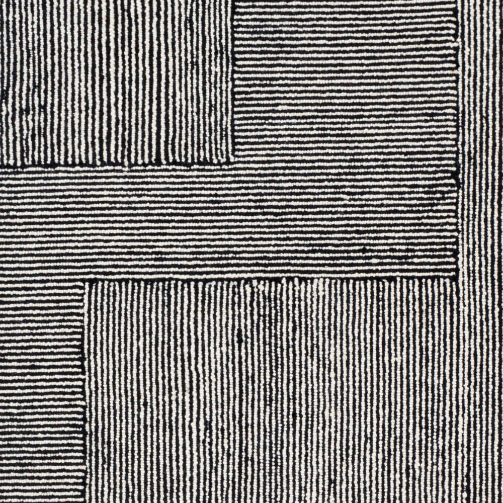 Maroc Black/Cream Handmade Rug MAR-2320 - swatch