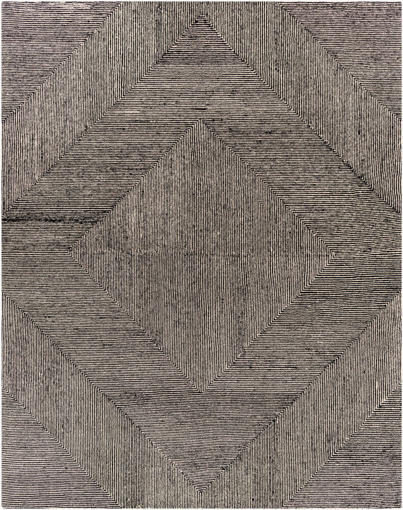 Maroc Black/Cream Handmade Rug MAR-2321 - 2' x 3'