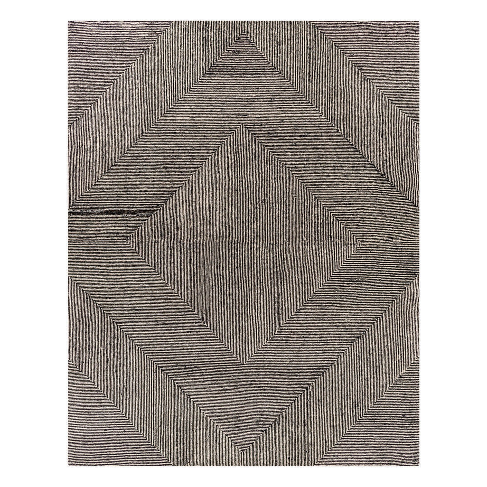 Maroc Black/Cream Handmade Rug MAR-2321 - 2' x 3'
