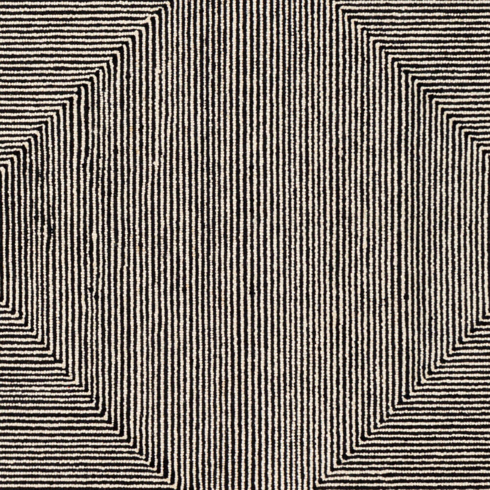 Maroc Black/Cream Handmade Rug MAR-2321 - swatch