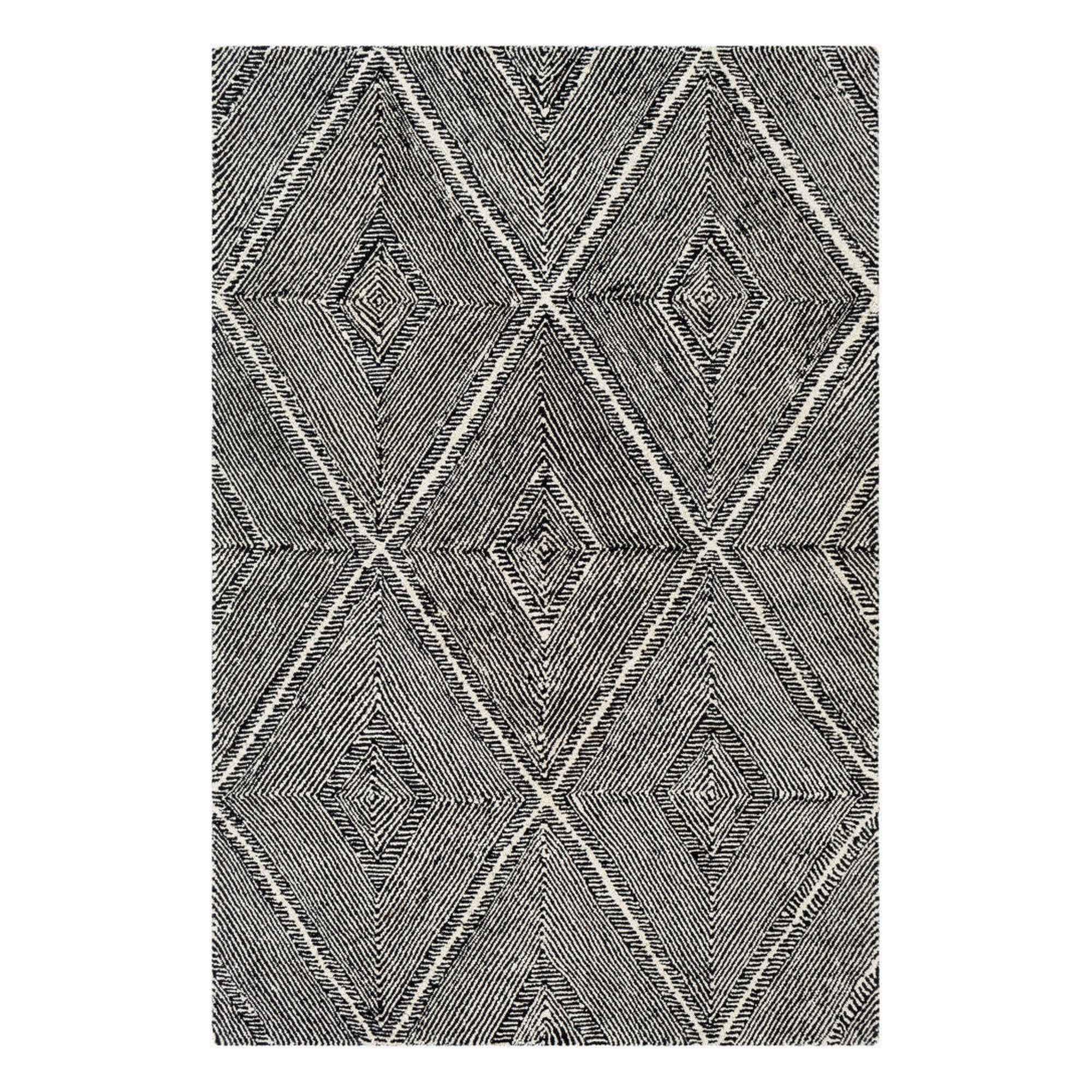 Maroc Black/Cream Handmade Rug MAR-2322 - 10' x 14'