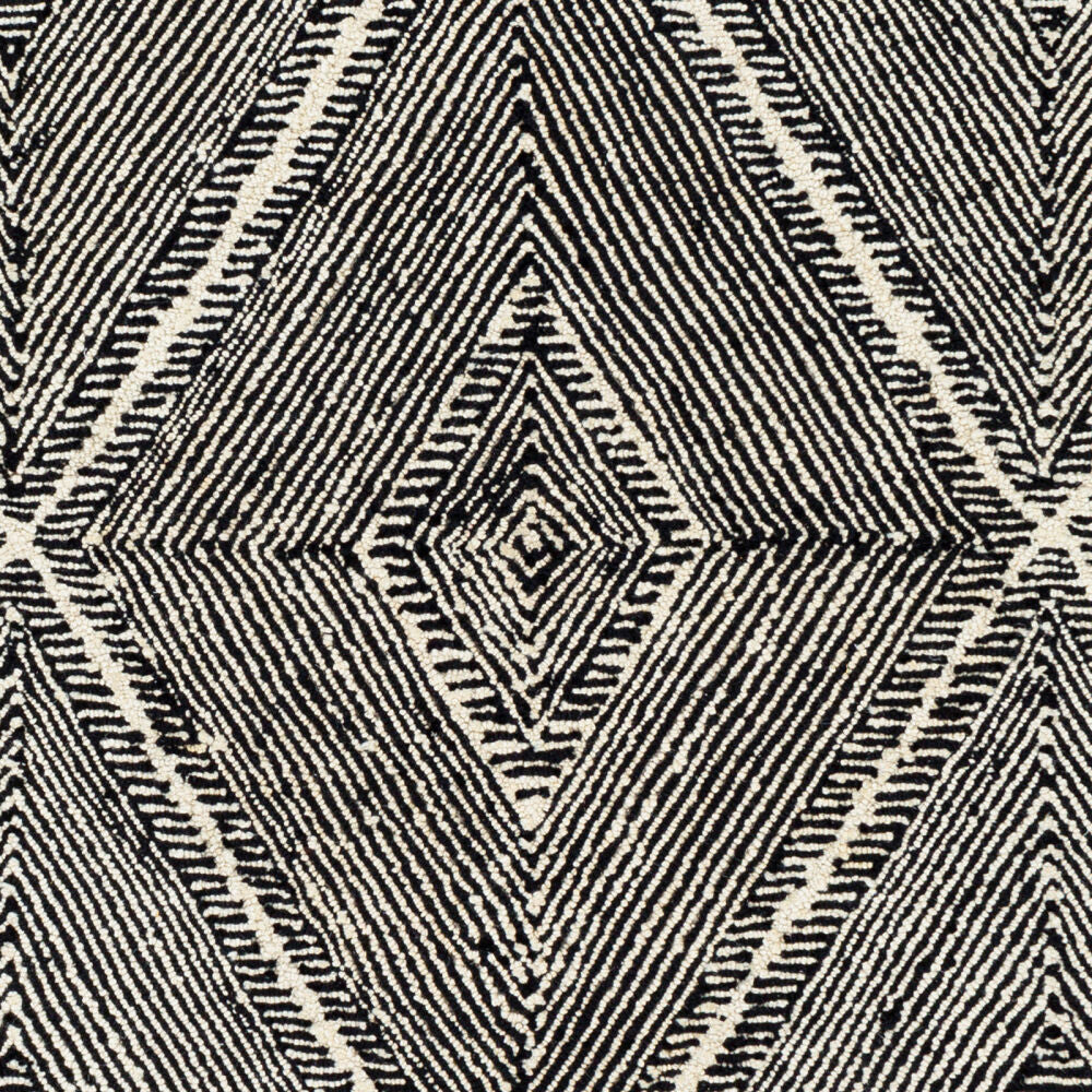Maroc Black/Cream Handmade Rug MAR-2322 - swatch