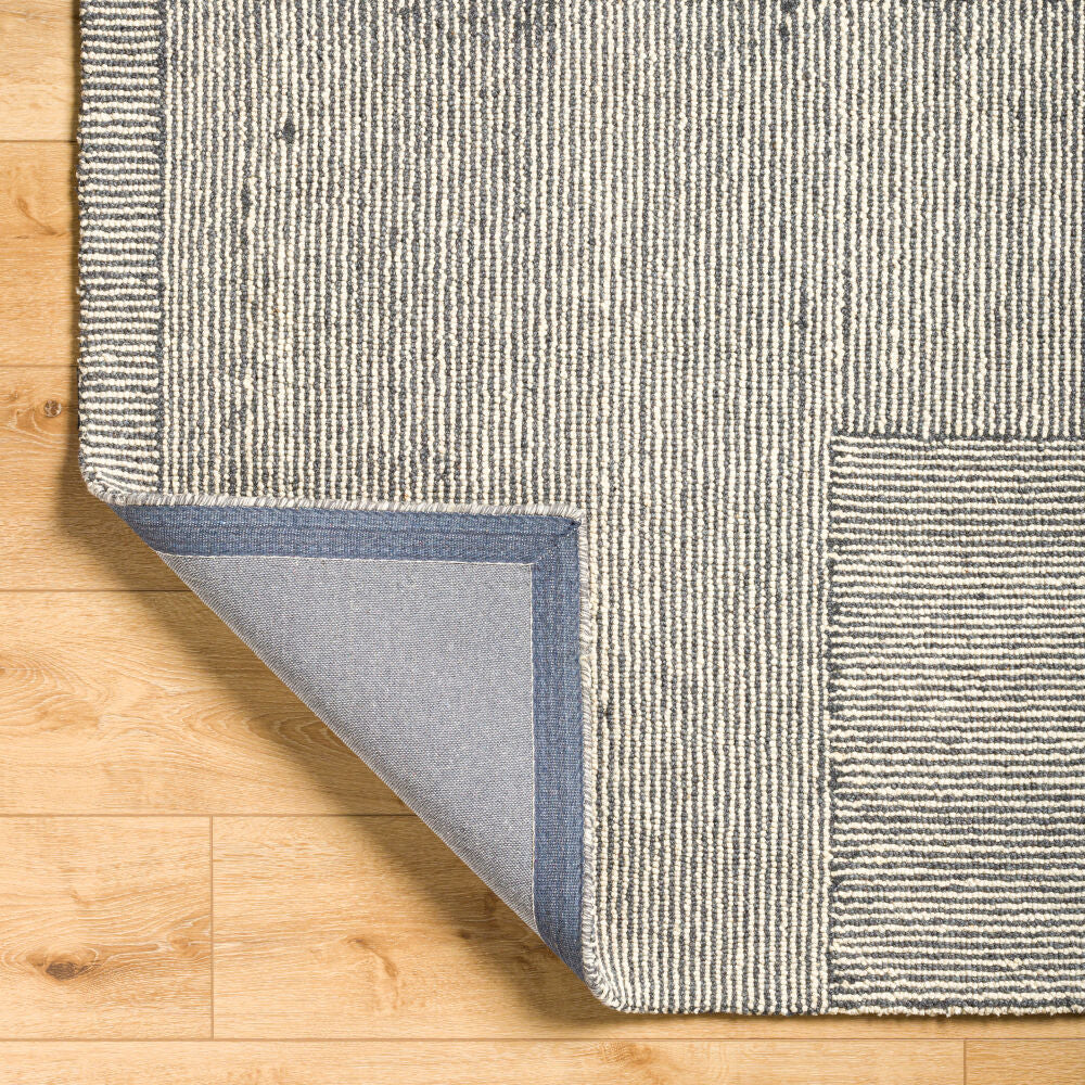 Maroc Cream/Gray Handmade Rug MAR-2328 - fold