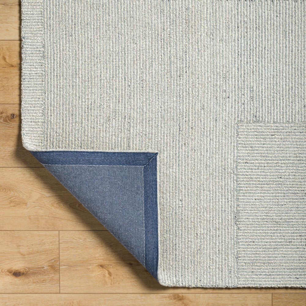 Maroc Cream/Medium Gray Handmade Rug MAR-2329 - fold