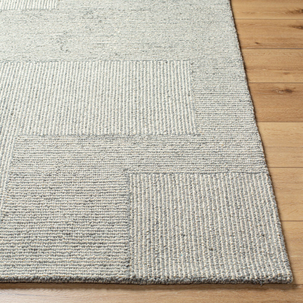 Maroc Cream/Medium Gray Handmade Rug MAR-2329 - front