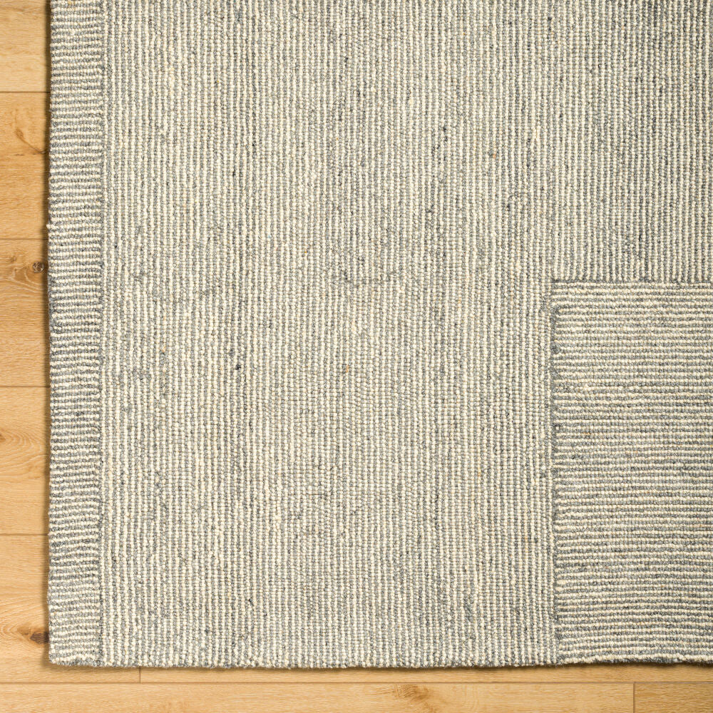 Maroc Cream/Gray Handmade Rug MAR-2330 - overhead