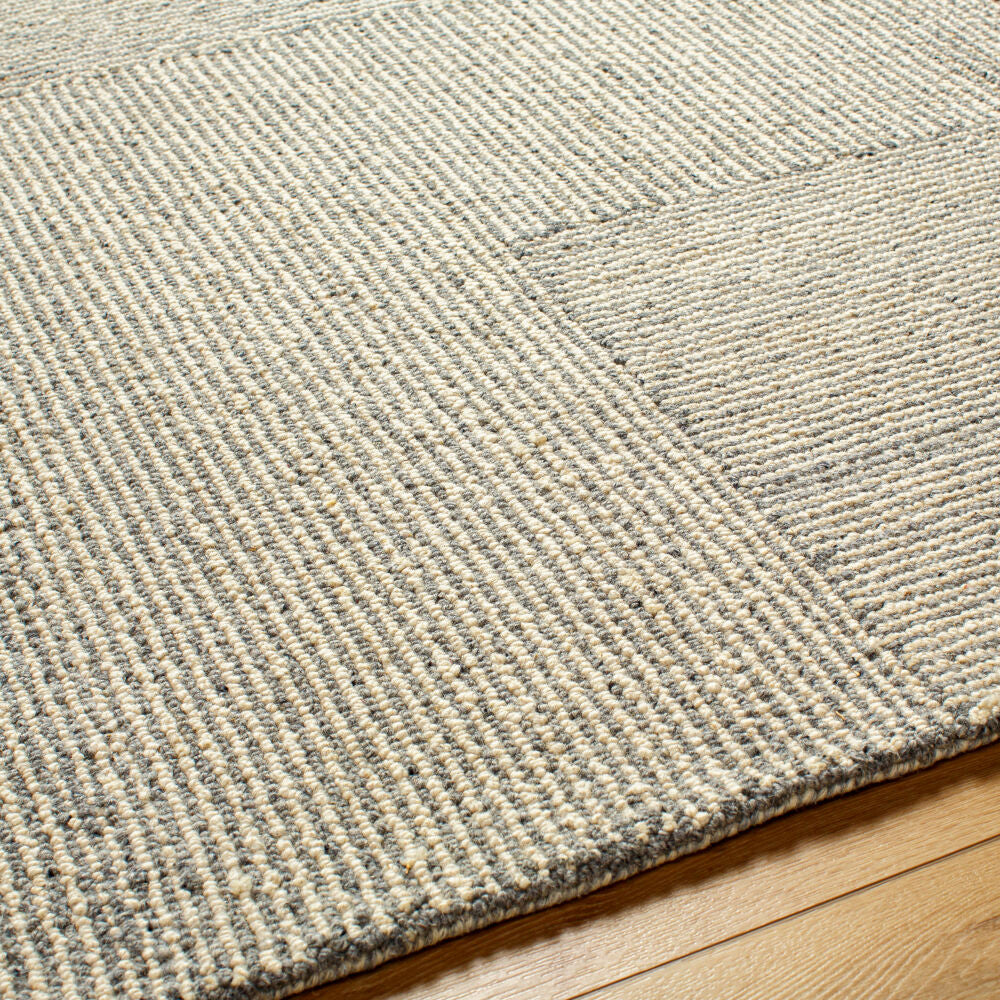 Maroc Cream/Gray Handmade Rug MAR-2330 - texture