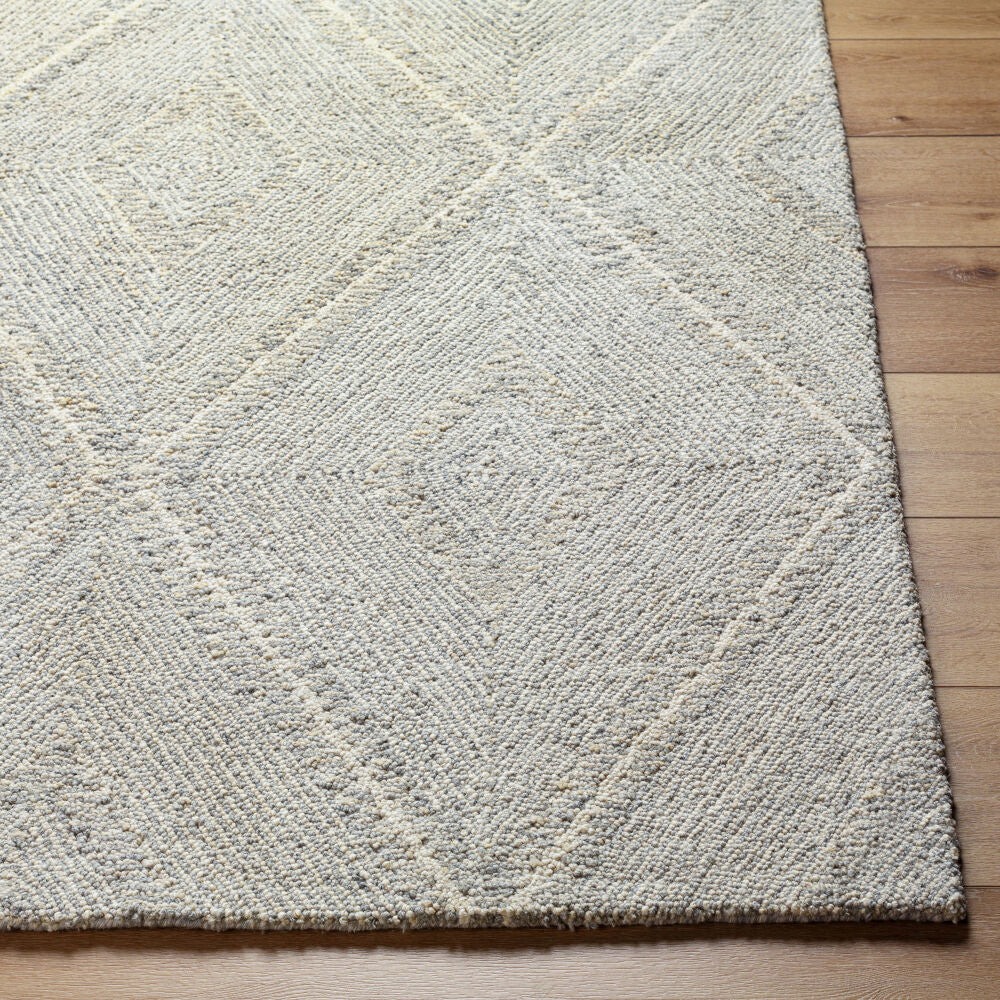 Maroc Cream/Medium Gray Handmade Rug MAR-2332 - front