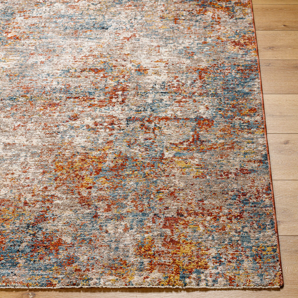 Mirabel Cream/Rust Machine Woven Rug MBE-2300 - front