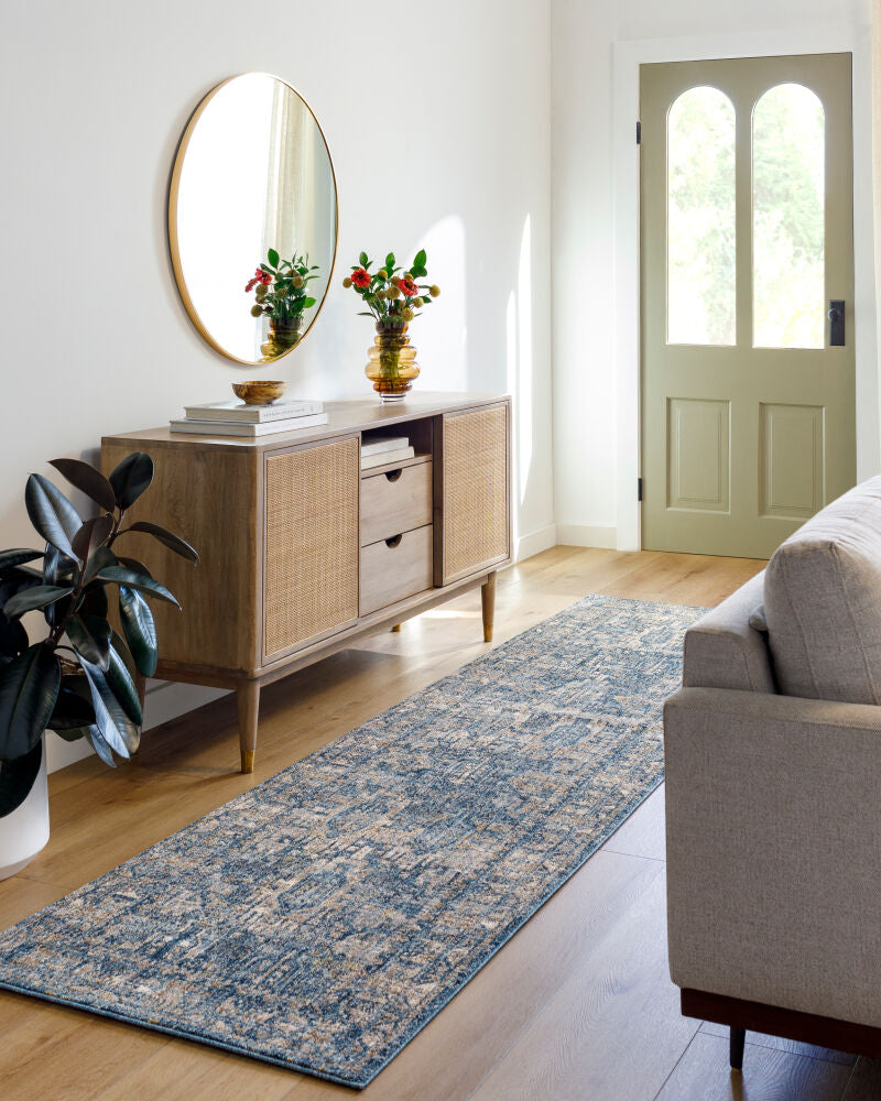 Mirabel Cream/Pale Blue Machine Woven Rug MBE-2301 - roomscene