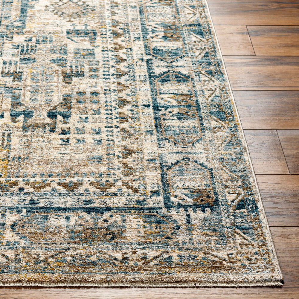 Mirabel Cream/Pale Blue Machine Woven Rug MBE-2302 - front