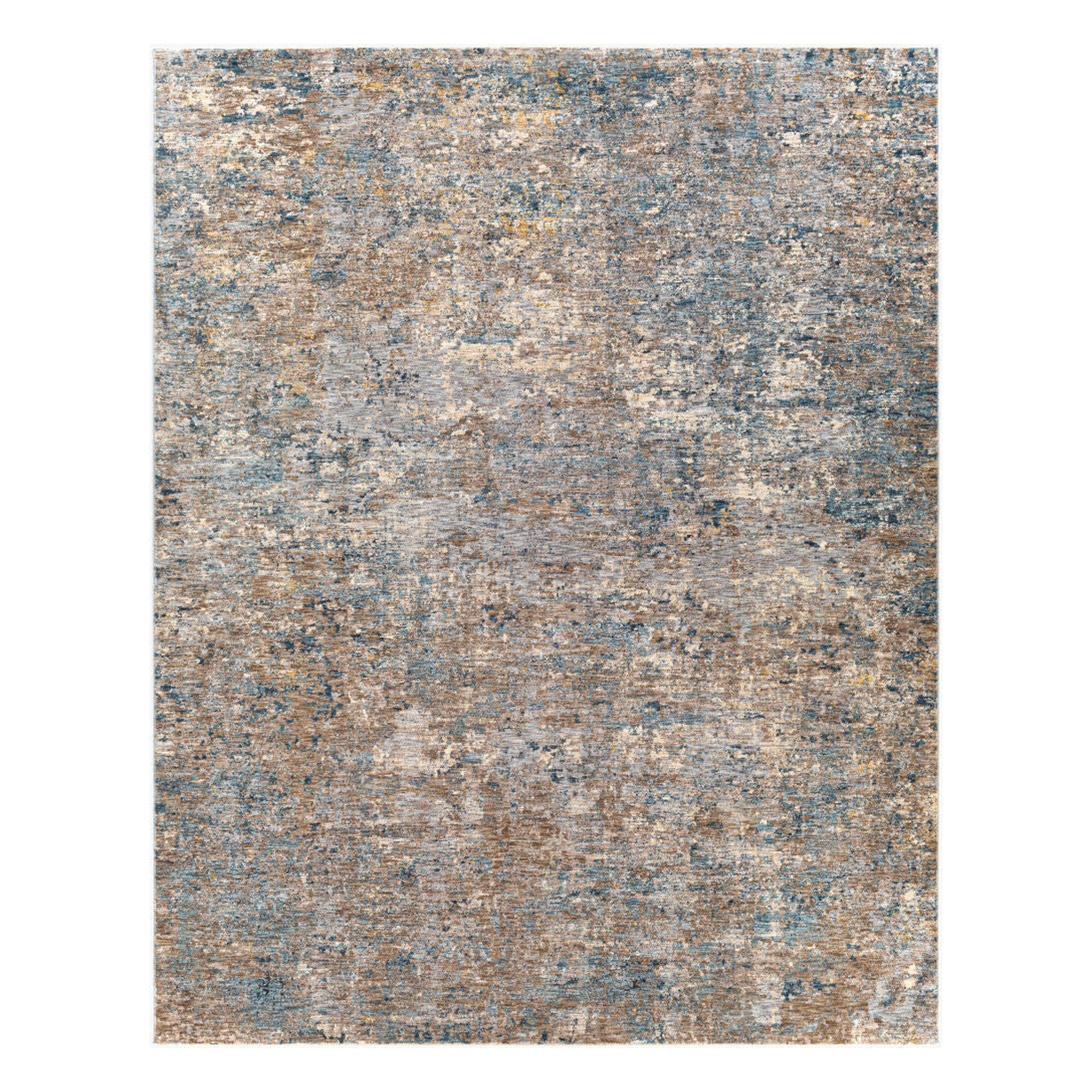 Mirabel Cream/Pale Blue Machine Woven Rug MBE-2303 - 2'7" x 10'