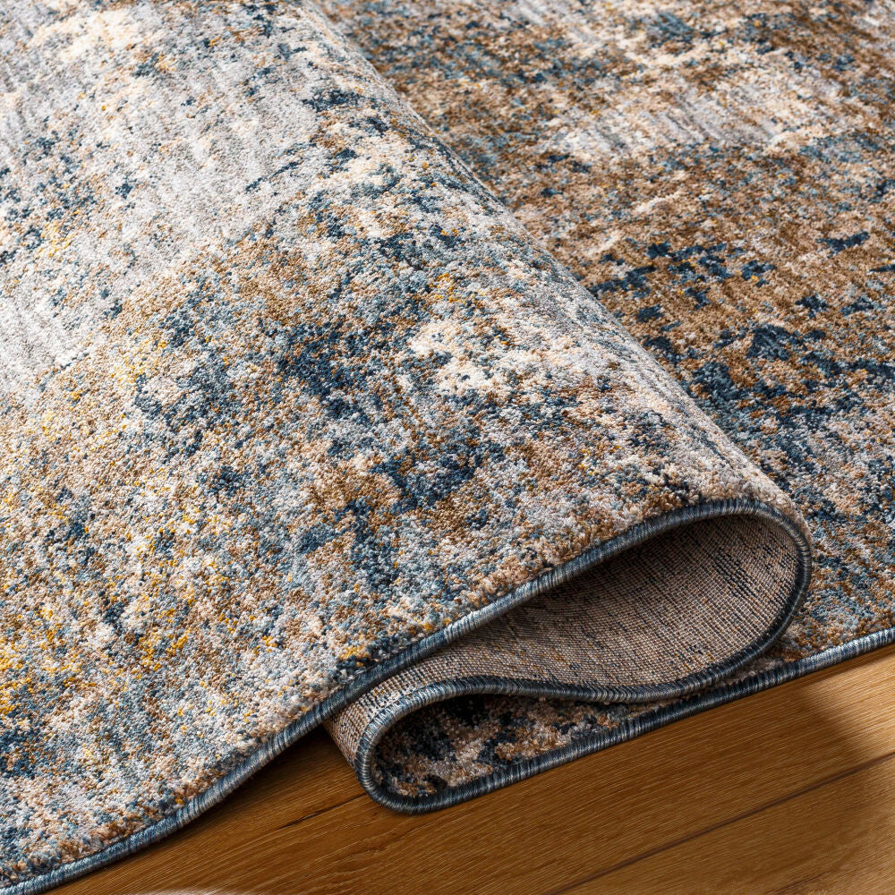 Mirabel Cream/Pale Blue Machine Woven Rug MBE-2303 - fold