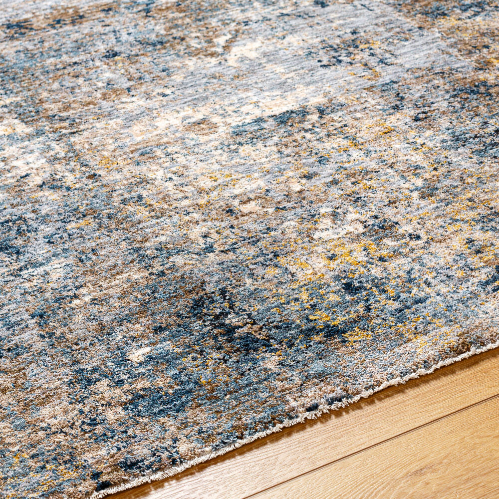 Mirabel Cream/Pale Blue Machine Woven Rug MBE-2303 - texture