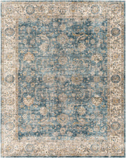 Mirabel Charcoal/Teal Machine Woven Rug MBE-2305 - 2'7" x 10'