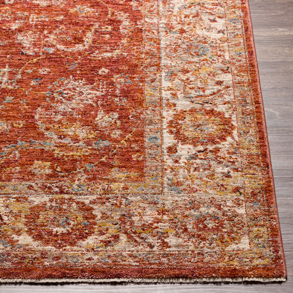 Mirabel Charcoal/Teal Machine Woven Rug MBE-2307 - front