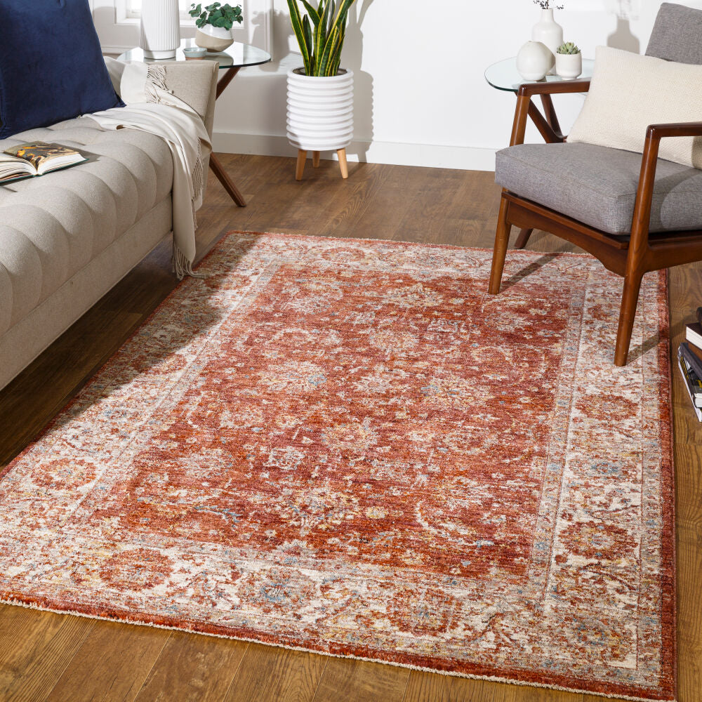 Mirabel Charcoal/Teal Machine Woven Rug MBE-2307 - roomscene