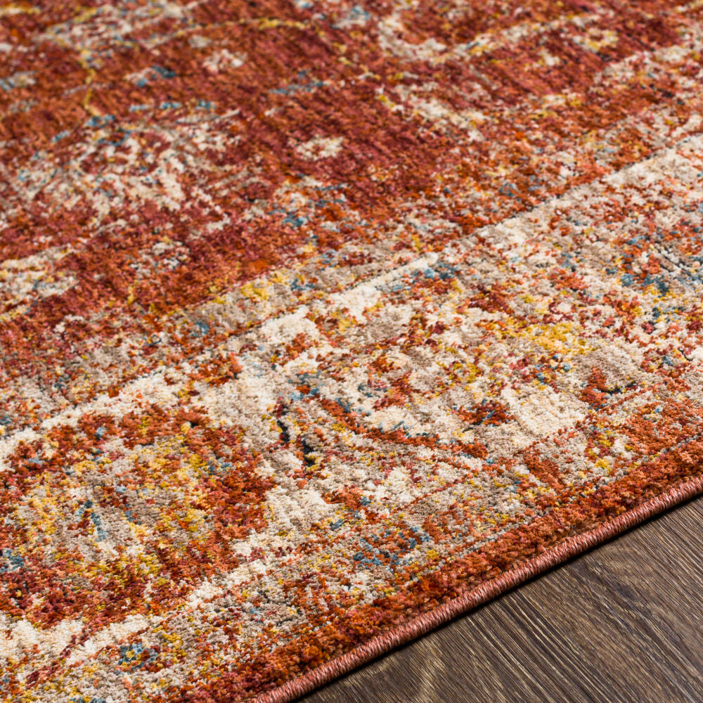 Mirabel Charcoal/Teal Machine Woven Rug MBE-2307 - texture