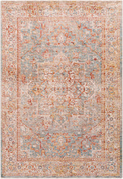 Mirabel Charcoal/Teal Machine Woven Rug MBE-2310 - 2'7" x 10'
