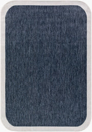 Miami Beach Cream/Dark Blue Machine Woven Rug MBH-2301 - 2'4" x 3'9"