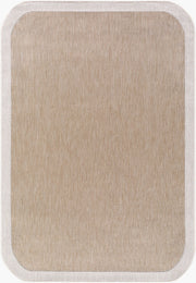 Miami Beach Cream/Tan Machine Woven Rug MBH-2306 - 2'4" x 3'9"