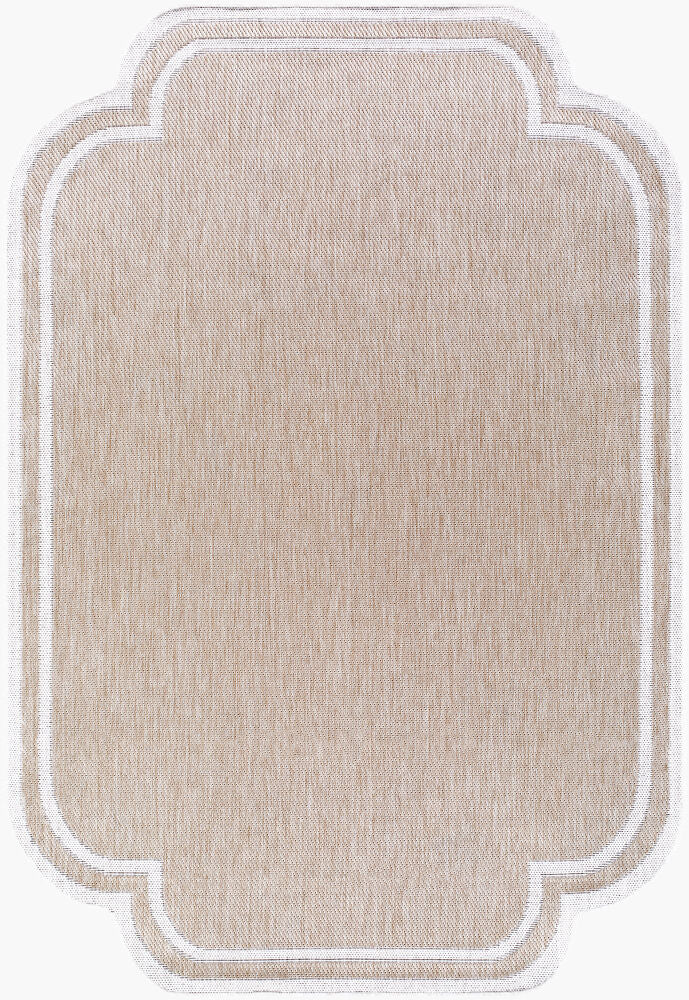 Miami Beach Cream/Tan Machine Woven Rug MBH-2314 - 2'4" x 3'9"