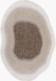 Miami Beach Cream/Tan Machine Woven Rug MBH-2318 - 5'3" x 7'