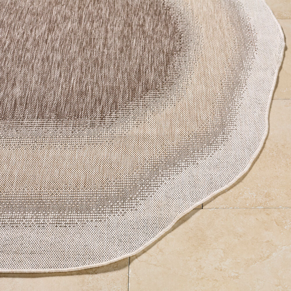 Miami Beach Cream/Tan Machine Woven Rug MBH-2318 - front