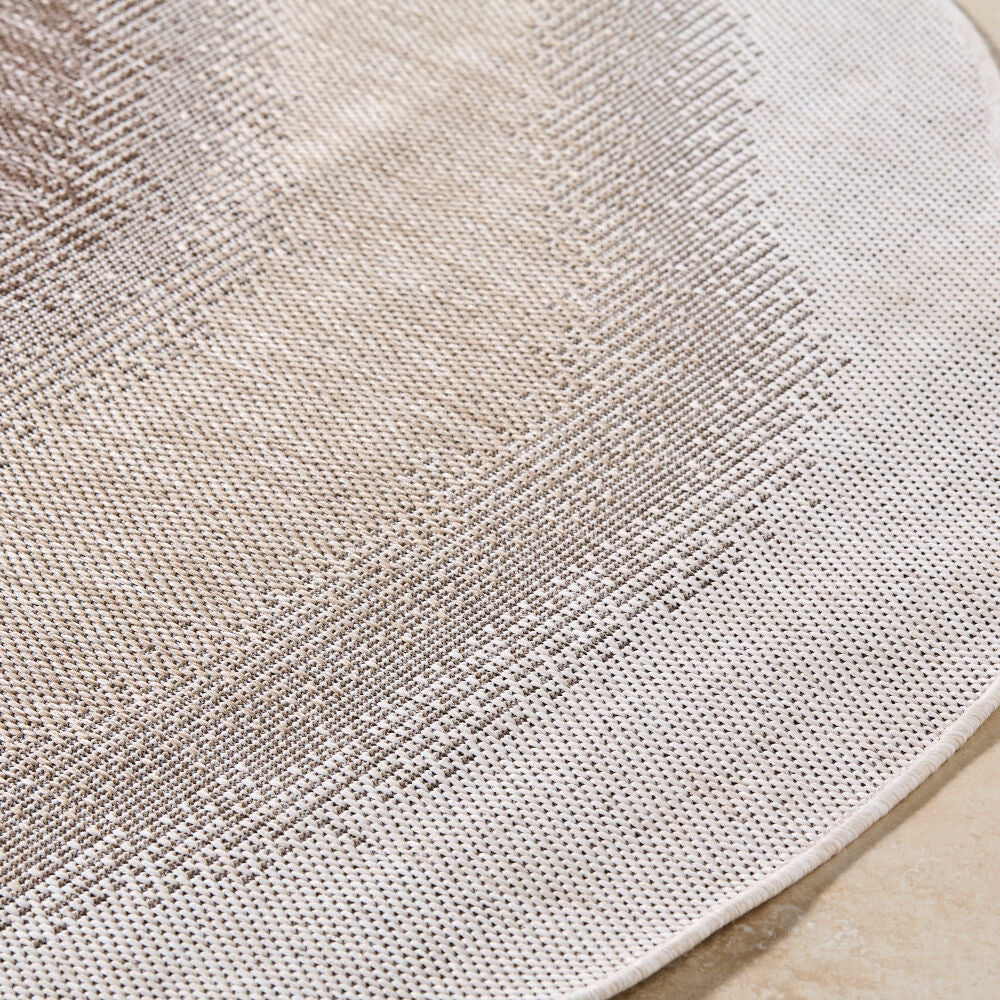 Miami Beach Cream/Tan Machine Woven Rug MBH-2318 - texture