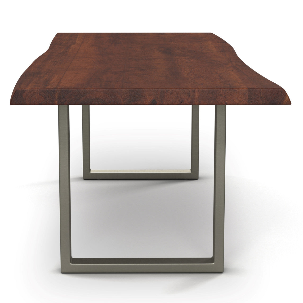 Brooks - Dining Table - U Base - 40" x 116" - Americano Top - Pewter Base